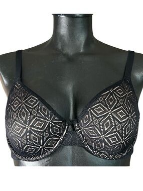 Auden Black Lace Underwire Bra